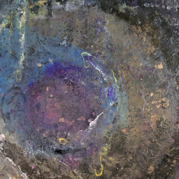 HANDCRAFTED Abstract Painting HANDPAINTED & HANDMADE Wall Art Decor 24"x30 - Picture 8 of 17